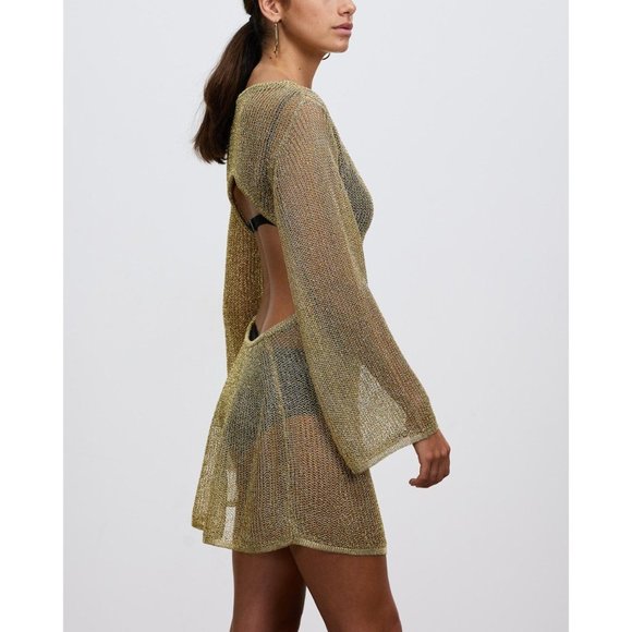 Cult Gaia Hazen Knit Dress in Gold - Picture 14 of 16